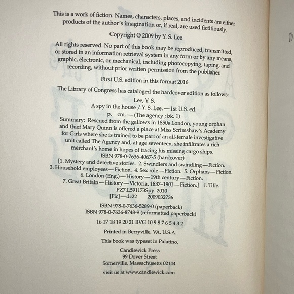 A Spy in the House book 1 of  The Agency by Y.S. Lee - Picture 7 of 11